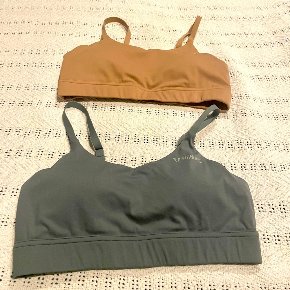 FIRM ABS Flex Strappy sports bras. Very gently used!